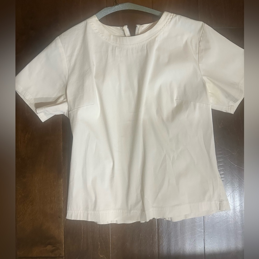 Chic Cream Short Sleeve Blouse
